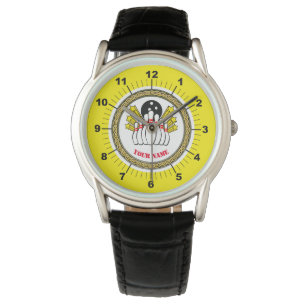 Men's Custom Bowling (add name) Crown Watch