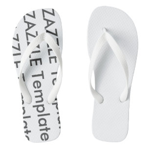 Men's Custom Flip Flops Blank Template