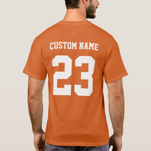 Mens Custom Name Blue Class of 2021 Senior Shirt (Back)