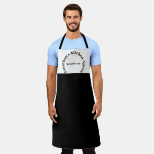 Mens Custom Name Cooking and Baking Apron