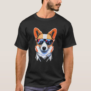Mens Cute Corgi Cool Pembroke Welsh Corgi Fathers T-Shirt