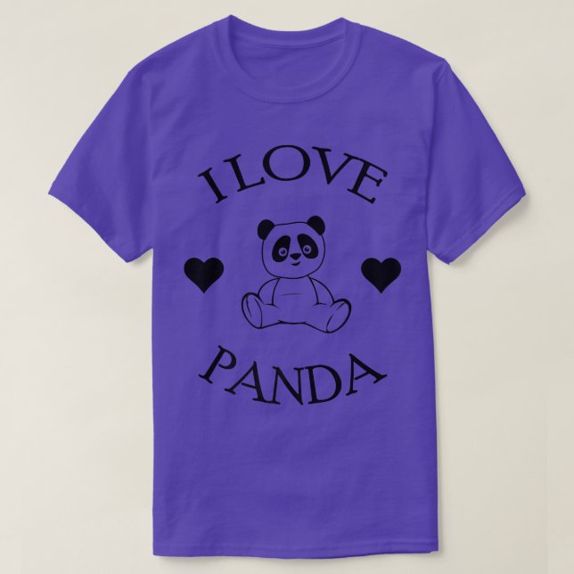 Mens Cute I Love Panda Gifts Bear Lover Premium 13 T-Shirt (Design Front)