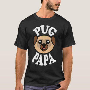Mens Cute Pug Papa T-Shirt