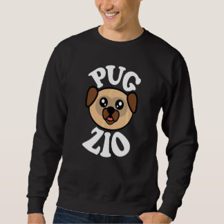 Mens Cute Pug Zio Sweatshirt