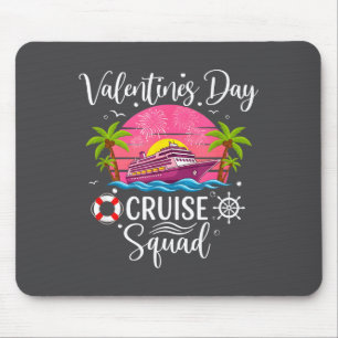 Mens Cute Valentines Day Cruise Squad 20026 Design Mouse Pad