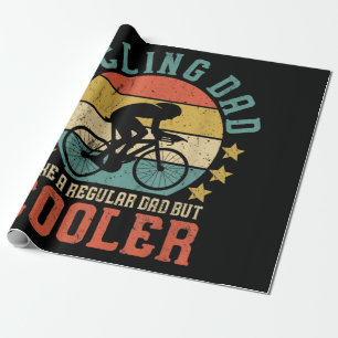 Mens Cycling Dad Bike Rider & Cyclist Father's Day Wrapping Paper
