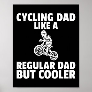 Mens Cycling Mountain Bike Funny Bicycle Biking Mt Poster