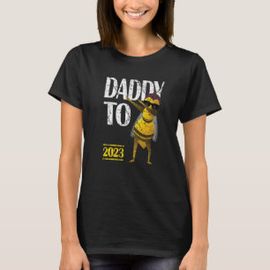 Mens Dabbing Bee Vintage Soon To Be Daddy 2023  Da T-Shirt