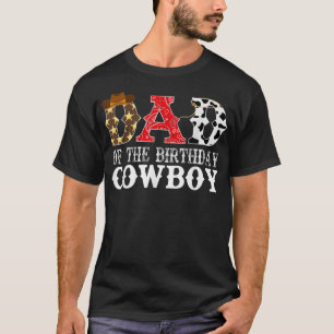 Mens Dad 1st First Birthday Cowboy Western Rodeo P T-Shirt