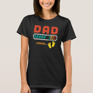 Mens Dad 2023 Loading For Pregnancy Announcement T-Shirt