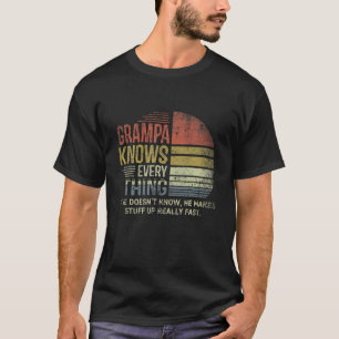 Mens Dad Abba Know Everything Retro Christmas Gran T-Shirt