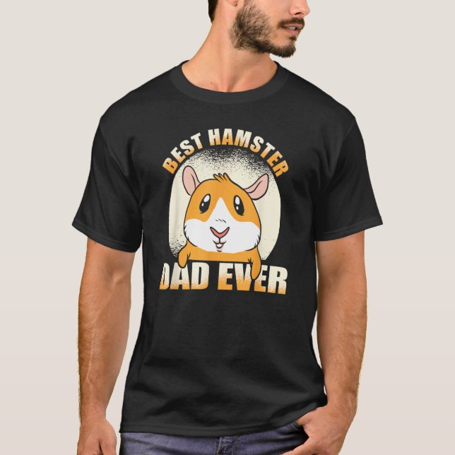 Mens Dad Animal Pet Hamster Father Hamster T-Shirt (Front)