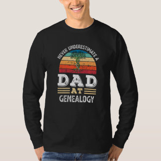 Mens Dad At Genealogy Fathers Day Mens T-Shirt