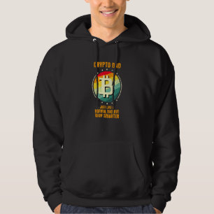 Mens Dad Bitcoin Crypto Cryptocurrency Blockchain Hoodie