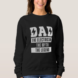 Mens Dad Electrician Lineman Craftsman Father High Sweatshirt