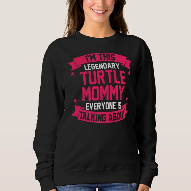 Mens Dad Father Turtle Sweatshirt (Front)