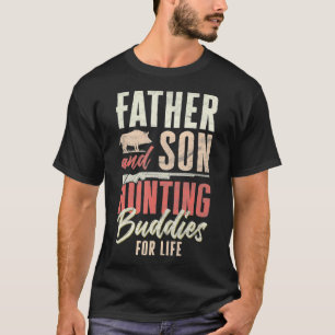 Mens Dad Hunter Father Hunting Buddies T-Shirt
