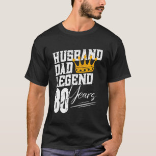 Mens Dad Husband Legend 80 Years 80th Birthday 8 T-Shirt