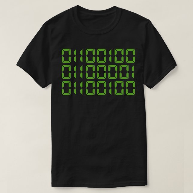 Mens Dad In Binary Code  Gift Computer Funny Fathe T-Shirt (Design Front)