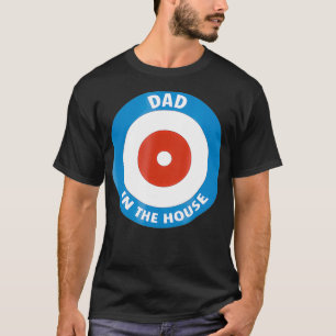Mens Dad in the house curling fathers day tshirt