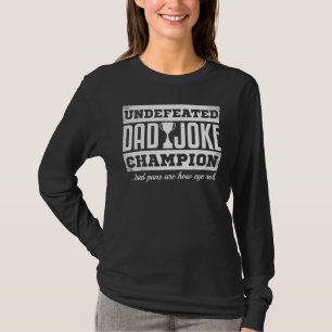 Mens Dad Joke Champion Fathers Day Bad Puns T-Shirt