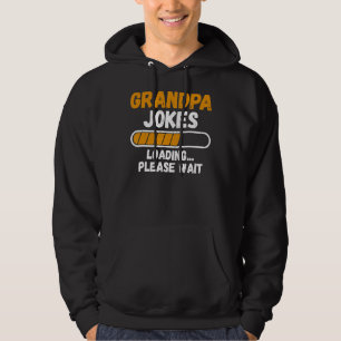 Mens Dad Joke Loading Fun Humour Father's Day Hoodie