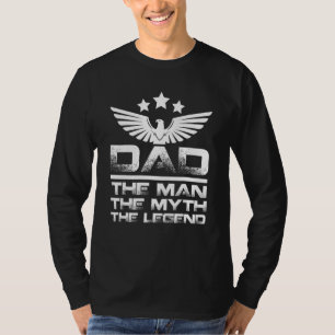 Mens Dad Man Myth Legend Father Papa Daddy Poppa S T-Shirt