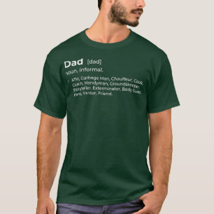 Mens Dad Noun Dictionary ATM Fathers Day Funny T-Shirt