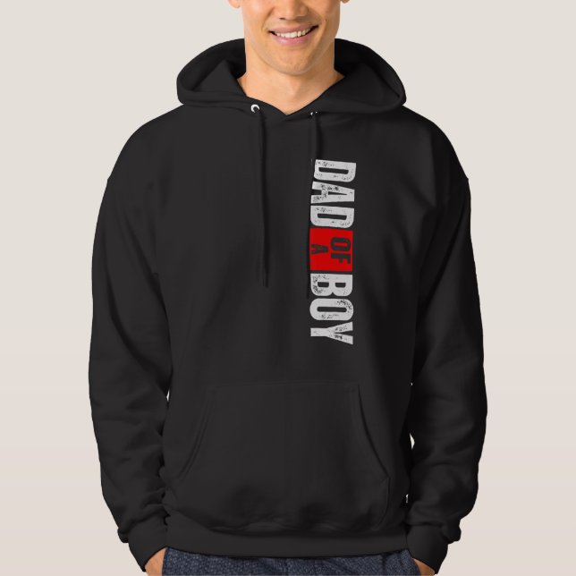 Mens Dad Of A Boy Hoodie (Front)