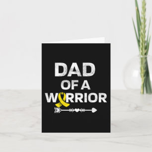 Mens Dad Of A Warrior DIPG Awareness Childhood Can Card