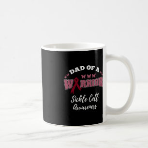 Mens Dad Of A Warrior Sickle Cell Awareness Coffee Mug