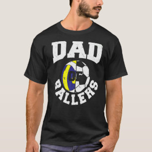 Mens Dad Of Ballers Fathers Day Ball Papa Volleyba T-Shirt