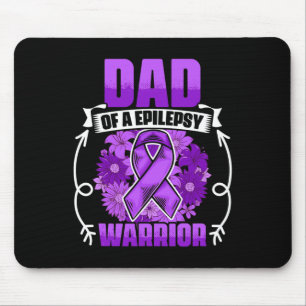 Mens Dad Of Epilepsy Warrior Epilepsy Survivor Epi Mouse Pad