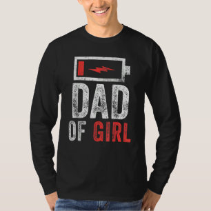 Mens Dad Of Girl From Daughter Father's Day Birth T-Shirt