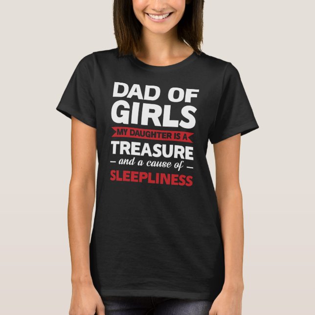 Mens dad of girls my dayghter daughter dad  T-Shirt (Front)