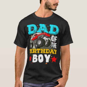 Mens Dad of the Birthday Boy Monster Truck Gift na T-Shirt