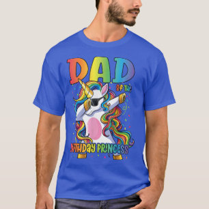 Mens Dad of the Birthday Princess Daddy Dabbing Un T-Shirt