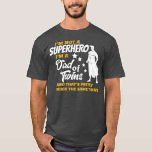 Mens Dad of Twins Funny Gift for Twins Father T-Shirt