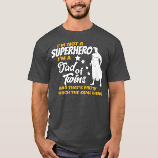 Mens Dad of Twins  Funny Gift for Twins Father T-Shirt