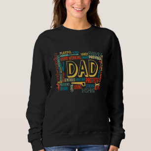 Mens Dad Protector Hero Figure Father Day Sweatshirt