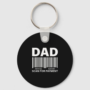 Mens dad scan payment graphic performance  key ring
