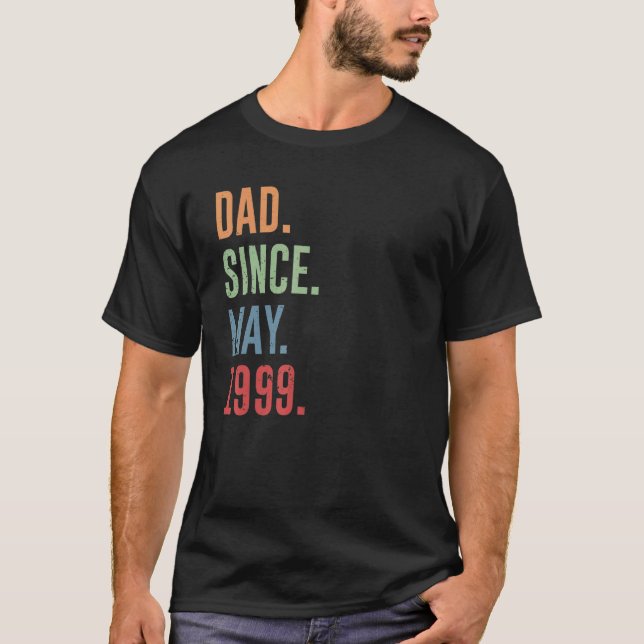 Mens Dad Since May 1999 T-Shirt (Front)