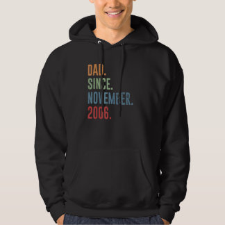 Mens Dad Since November 2006 Hoodie