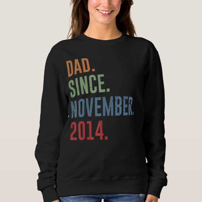 Mens Dad Since November 2014 Sweatshirt (Front)