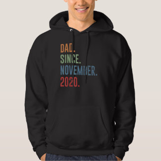 Mens Dad Since November 2020 Hoodie