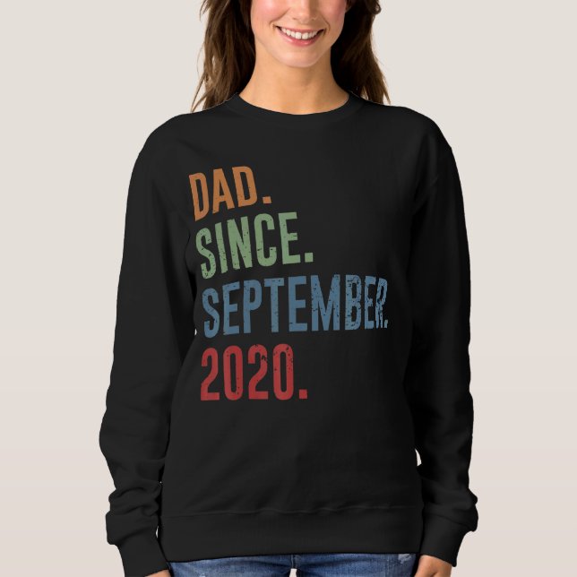 Mens Dad Since September 2020 Sweatshirt (Front)
