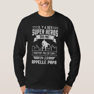Mens Dad Super Heroes Humour Vintage  Father's Day T-Shirt