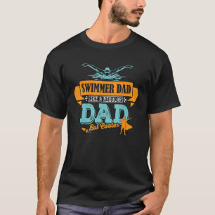 Mens Dad Swimmer Sports Suitable For Father's Day T-Shirt