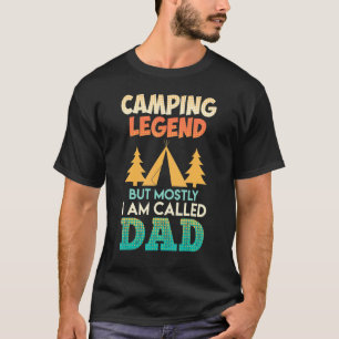 Mens Dad The Camping Legend Father 3 T-Shirt