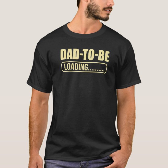 Mens Dad To Be Loading 2023 Expecting Father  Preg T-Shirt (Front)